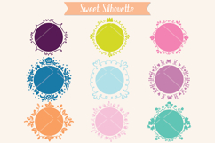 Colored Circle Doodle Frames | Hand Drawn Round Border Product Image 5