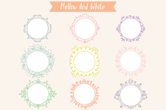 Colored Circle Doodle Frames | Hand Drawn Round Border Product Image 6