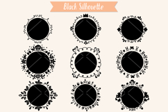 Circle Doodle Frames | Hand Drawn Round Border, Wreath Product Image 3