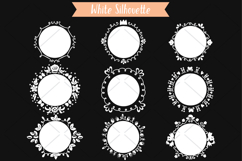 White Circle Doodle Frames | Hand Drawn Round Border Product Image 3