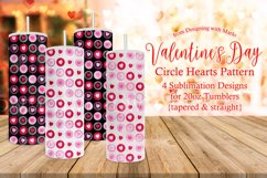 Circle Hearts Valentines Day 20oz Tumbler Designs Product Image 1