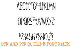 Circle Line Alphabet Lettering Font Thin Skinny ABC OTF Product Image 2
