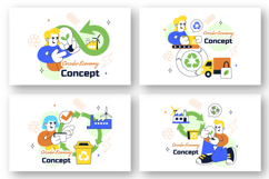 10 Circular Economy Vector Illustration Product Image 2