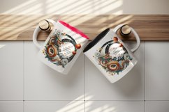 Circular watercolor cute dragon greeting Happy Chinese New Year quote print 20 oz tumbler skinny mug wrap clipart t-shirt sublimation printable design