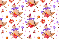 Festive Goose Party Clipart Set Hand Drawn Celebration Product Image 11