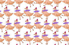 Festive Goose Party Clipart Set Hand Drawn Celebration Product Image 13