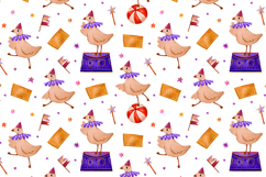 Festive Goose Party Clipart Set Hand Drawn Celebration Product Image 15