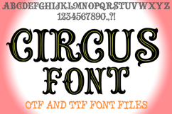 Circus Alphabet Lettering ABC Carnival Text Font OTF by Squeeb Creative
