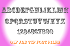Circus Carnival Alphabet Lettering ABC Text Font OTF Product Image 2