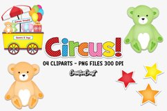 Circus Clip Art, circus animals cliparts, carnival graphics Product Image 1