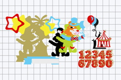 Circus clown Cake Topper 3D SVG Product Image 3