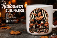 Cocktail Lady Halloween Pinupcircus girl with martini Product Image 2