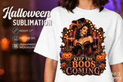 Lady Halloween Pinup Circus girl with poison pumpkins Product Image 3
