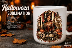 Lady Pinup Circus Glamour Halloween clipart Product Image 2