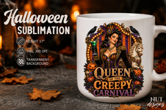 Queen of the Creepy Carnival Glamour Halloween clipart Product Image 2