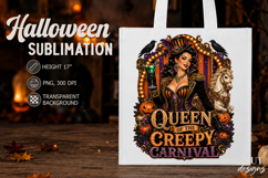 Queen of the Creepy Carnival Glamour Halloween clipart Product Image 3