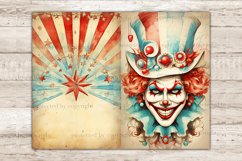 Circus Junk Journal Pages, Vintage Ephemera, GlamArtZhanna, Carnival Scrapbook Paper, Lion Junk Journal, Clown Collage Sheet, Junk Journal Kit, Funfair Picture Collage, Junk Journal Set, Creepy Circus Junk Journal