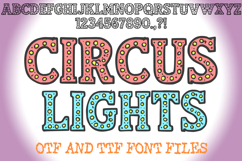 Circus Lights Alphabet Lettering ABC Carnival Text Font OTF by Squeeb Creative