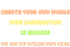 Citrus Slice Fruit Alphabet Lettering Font Orange Lemon Lime Product Image 3