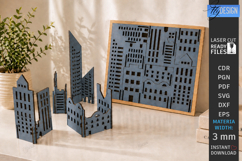 City Life Puzzle Laser Cut Bundle | 3D Puzzle | Wooden Town Product Image 4