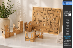 City Life Puzzle Laser Cut Bundle | 3D Puzzle | Wooden Town Product Image 5