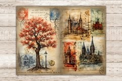 City Stamps Junk Journal Page, Vintage Collage Sheet, GlamArtZhanna, Travel Stamps, Postage Stamps Ephemera, Junk Journal Embellishments, Scrapbooking Ephemera, London Junk Journal, Printable Stamps, Paris Junk Journal Paper