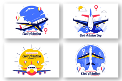 10 International Civil Aviation Day Illustration Product Image 3