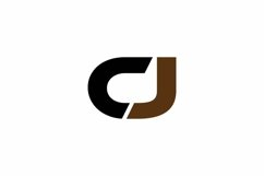 CJ logo design vector template Product Image 1
