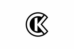 CK logo design vector template Product Image 1
