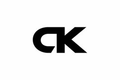 CK logo design vector template Product Image 1