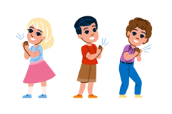 children clap hand kid vector Product Image 1