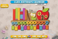 Class Birthdays Calendar Laser Cut Bundle,Perpetual Calendar Product Image 6