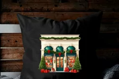 Book Store Christmas Scene PNG, Merry Bookmas Sublimation Product Image 2