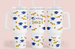 class of 2023 40oz quencher tumbler sublimation full wrap high resolution transparant background