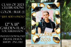 Class of 2023 Graduation Garden Flag Sublimation - Blue Product Image 1