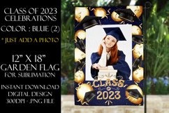 Class of 2023 Graduation Garden Flag Sublimation - Blue Product Image 1