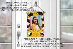 Class of 2023 Graduation Garden Flag Sublimation - Gold Product Image 4