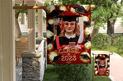 Class of 2023 Graduation Garden Flag Sublimation - Red Product Image 5