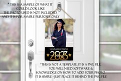 2023 Graduation Photograph Garden Flag Sublimation - Black Product Image 3