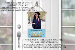 2023 Graduation Photograph Garden Flag Sublimation - Blue Product Image 3