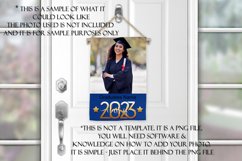 2023 Graduation Photograph Garden Flag Sublimation - Blue Product Image 3