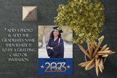 2023 Graduation Photograph Garden Flag Sublimation - Blue Product Image 4