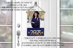 2023 Graduation Photograph Garden Flag Sublimation - Blue Product Image 3