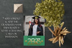 2023 Graduation Photograph Garden Flag Sublimation - Green Product Image 4