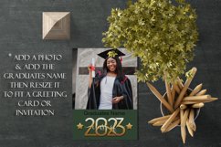2023 Graduation Photograph Garden Flag Sublimation - Green Product Image 4