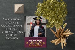 2023 Graduation Photograph Garden Flag Sublimation - Maroon Product Image 4