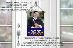 2023 Graduation Photograph Garden Flag Sublimation - Purple Product Image 3