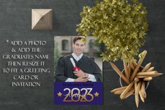 2023 Graduation Photograph Garden Flag Sublimation - Purple Product Image 4