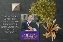 2023 Graduation Photograph Garden Flag Sublimation - Purple Product Image 4