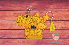 Class of 2024 ITH Key Fob Pattern Product Image 1